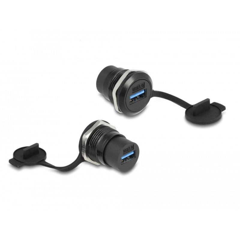 DeLOCK USB 3.2 Gen 1 Type-A built-in connector with protective dust cap
