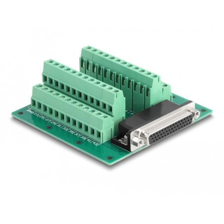 DeLOCK D-Sub HD 44 pin female to Terminal Block for DIN rail
