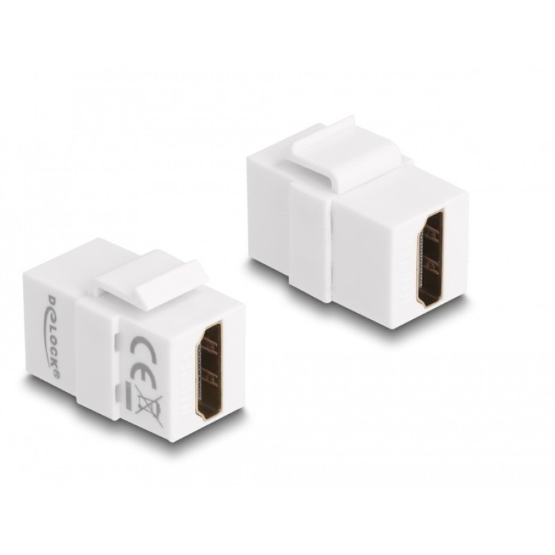 DeLOCK Keystone Module HDMI female to HDMI female white