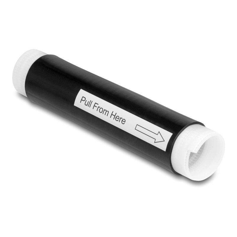 DeLOCK Manchon thermorétractable à froid 25 mm x 130 mm, 2 unités, noir
