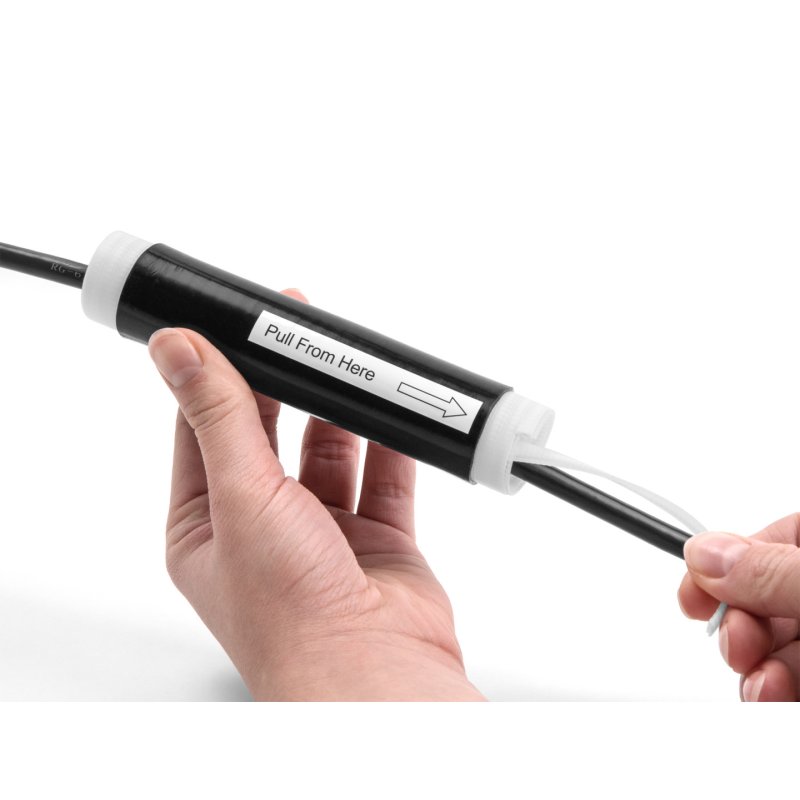 DeLOCK Manchon thermorétractable à froid 25 mm x 130 mm, 2 unités, noir