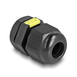 DeLOCK Presse-étoupe M12 avec ventilation, IP68 étanche à l’eau et à la poussière, noir, 2 unités