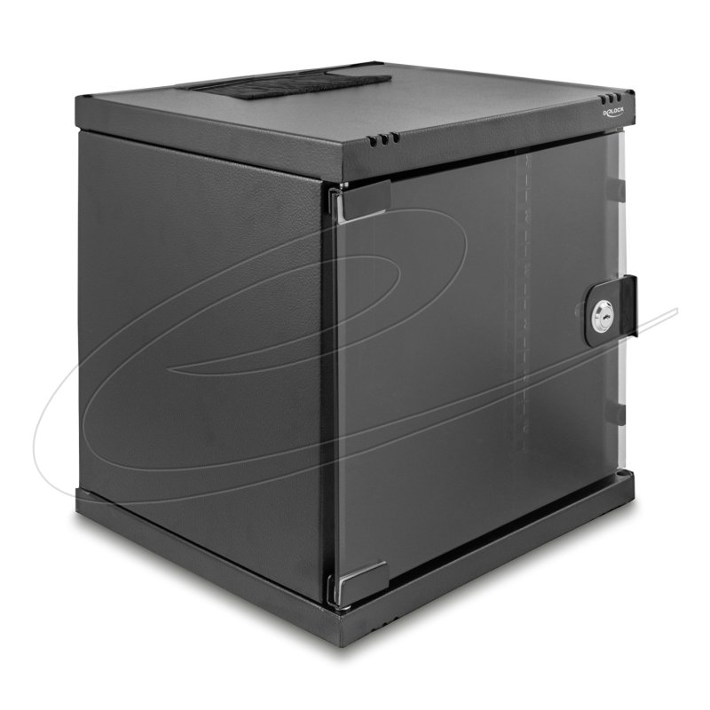 DeLOCK 43422 rack cabinet 6U Freestand/Wall/Floor mounted rack Black