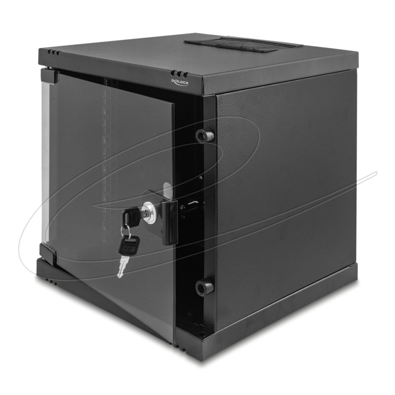 DeLOCK 43422 étagère 6U Supports autoportants, muraux ou au sol Noir