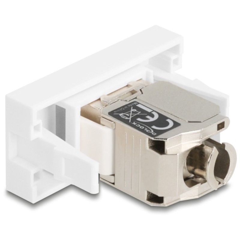 DeLOCK 90904 socket-outlet RJ-45 Silver, White