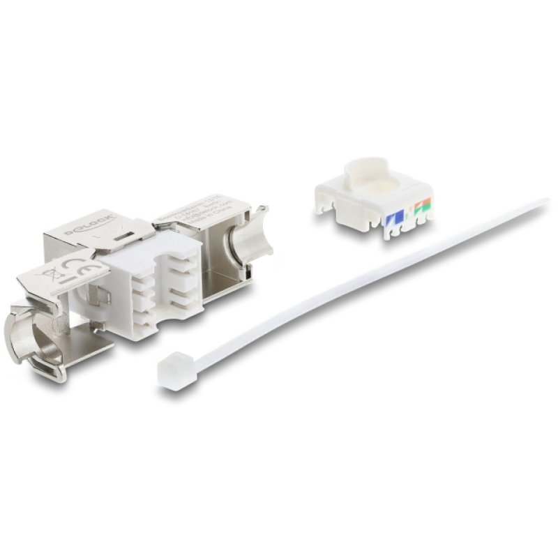 DeLOCK Keystone Module RJ45 jack to LSA Cat.8.1 shielded tool-free