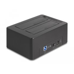 DeLOCK USB Dual Docking Station for 2 x SATA HDD / SSD with Clone Function and Card Reader additional USB Port