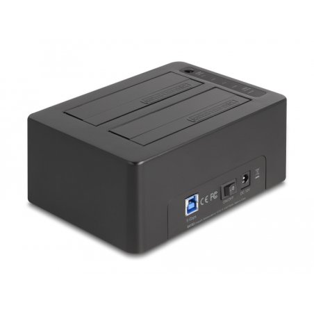 DeLOCK Station d’accueil USB Dual pour 2 SATA HDD / SSD avec fonction de clonage et lecteur de carte port USB