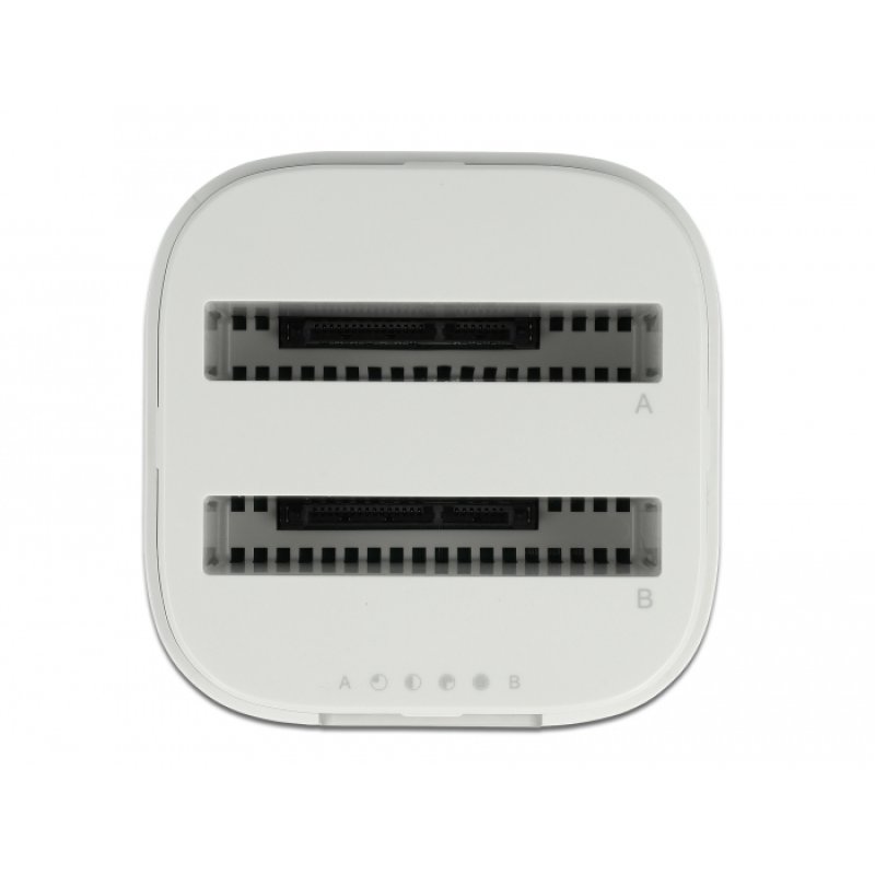 DeLOCK USB Type-C™ 3.2 Docking Station for 2 x 2.5″ SATA HDD / SSD with Clone Function