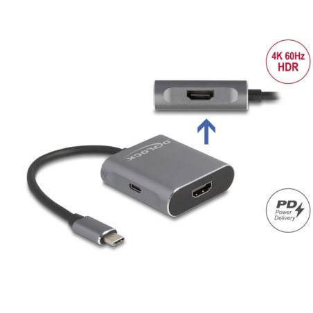 USB Type-C™ Splitter (DP Alt Mode) zu 2 x HDMI MST mit USB Type-C™ PD