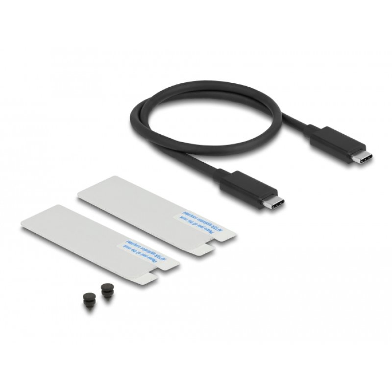 DeLOCK Boitier USB4 40 Gbps pour 1 x SSD M.2 NVMe - pas d’outil
