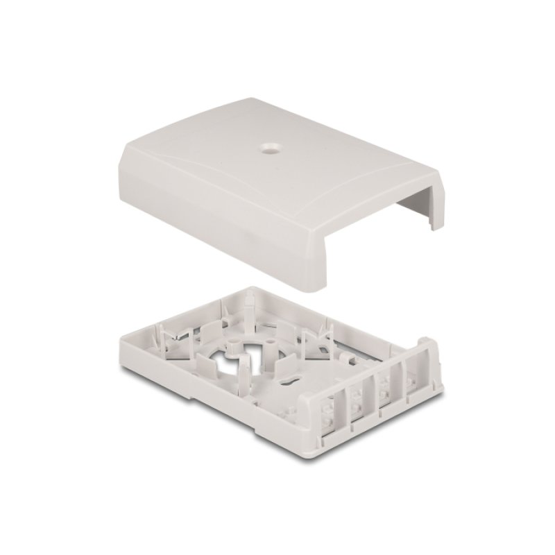DeLOCK Boitier mural Keystone, 4 ports, blanc