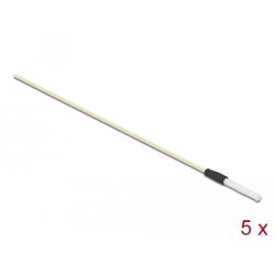 DeLOCK Baguette de nettoyage de fibre optique pour des connecteurs munis d’une férule de 2,50 mm, 5 unités