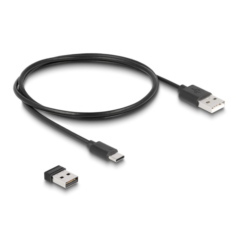 DeLOCK Scanner de code-barres 1D et 2D monté sur bague avec 2,4 GHz u Bluetooth - Fonction de chargement sans fil