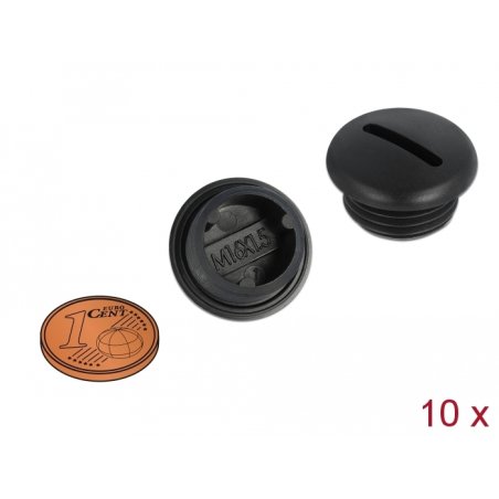 Verschlussstopfen M16 x 1,5 schwarz 10 Stück