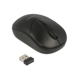 DeLOCK 12494 mouse Travel Ambidextrous RF Wireless Optical 1000 DPI