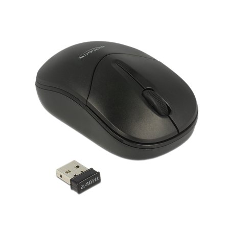 DeLOCK 12494 souris Voyage Ambidextre RF sans fil Optique 1000 DPI