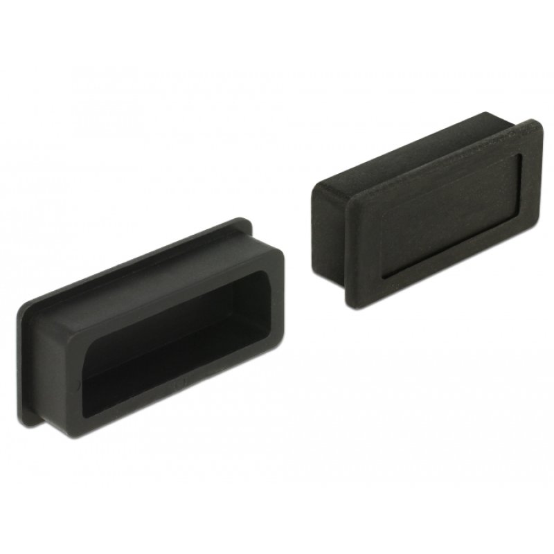 DeLOCK 60160 socket safety cover DVI Black 10 pc(s)