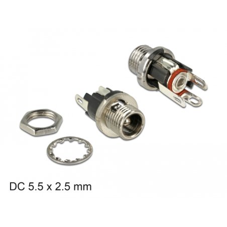 DeLOCK 89911 wire connector DC Black, Nickel