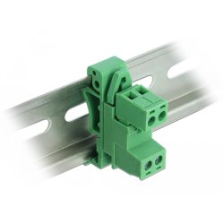 DeLOCK 66078 terminal block 2-pin Green