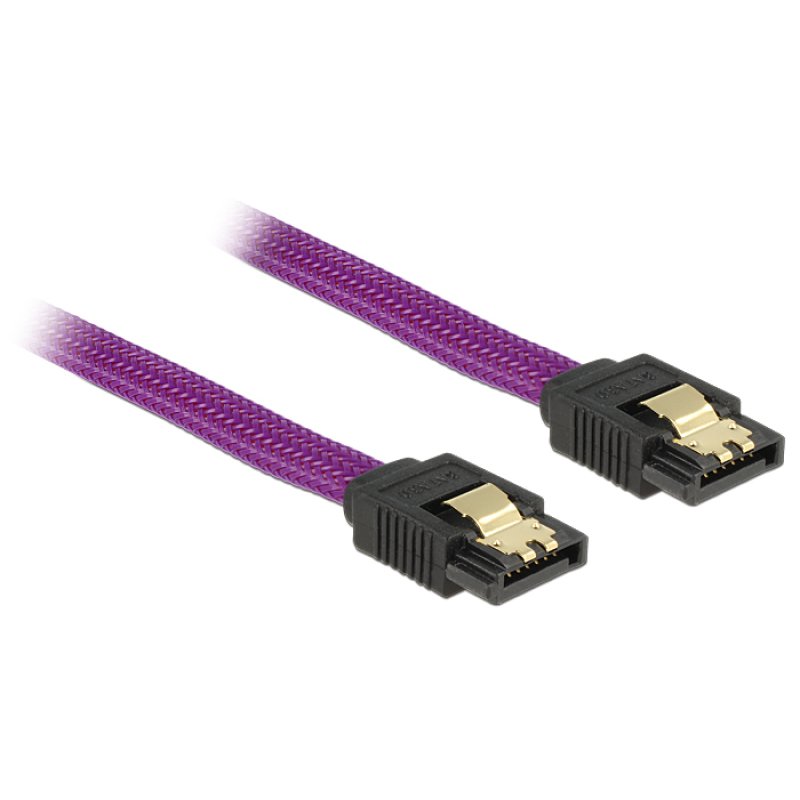 SATA 6 Gb/s Kabel 20 cm violett