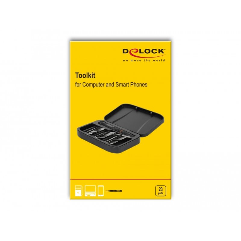 DeLOCK Kit d’outils pour ordinateur et Smartphone, 23 pièces
