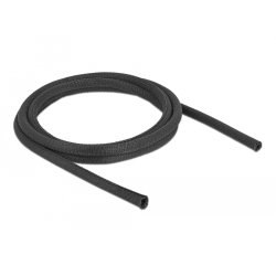 DeLOCK Manchon tissé, auto-fermant, 2 m x 8 mm, noir