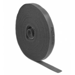 DeLOCK Rouleau de bande scratch L 10 m x l 15 mm, gris