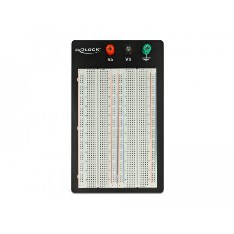 DeLOCK Experimental Breadboard with base plate 1260/400 contacts