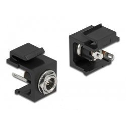 DeLOCK Module Keystone DC 5,5 x 2,1 mm femelle noir