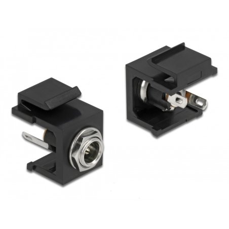 DeLOCK Module Keystone DC 5,5 x 2,1 mm femelle noir