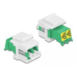 DeLOCK Module Keystone LC Duplex femelle à LC Duplex femelle avec volet interne de protection laser