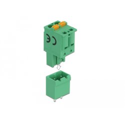 DeLOCK Bornier pour PCB 2 broches 5,08 mm vertical