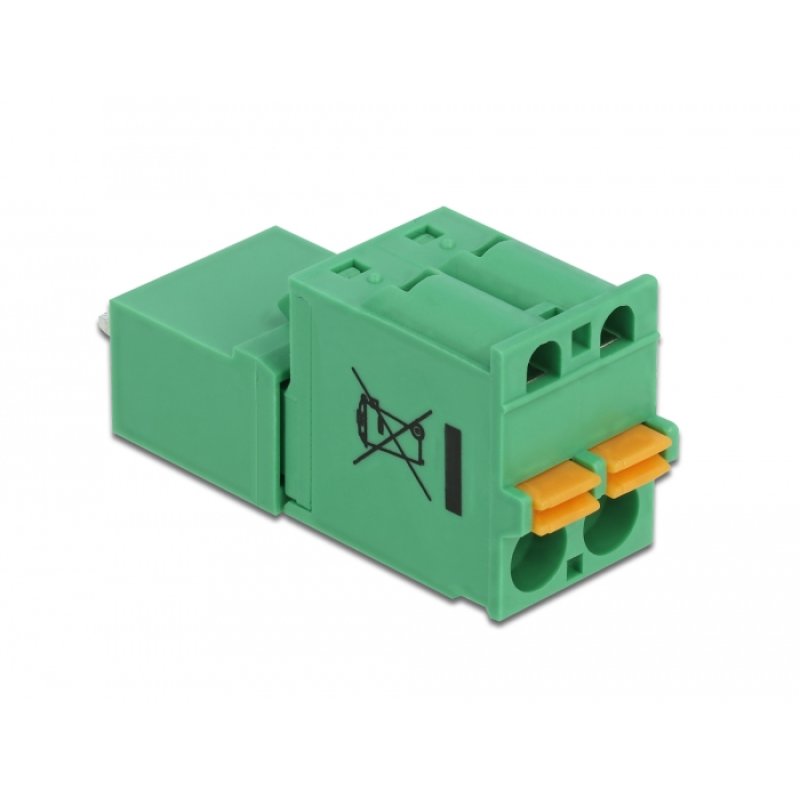 DeLOCK Terminal block set for PCB 2 pin 5.08 mm pitch vertical