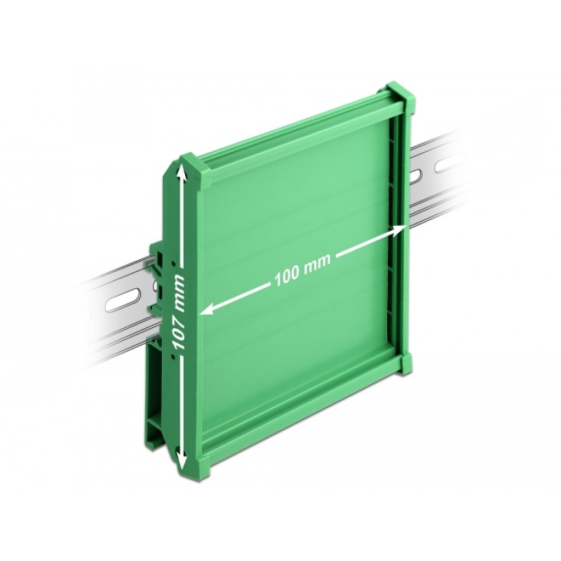 DeLOCK Support de tableau (107 mm) pour rail DIN de 10 cm de long