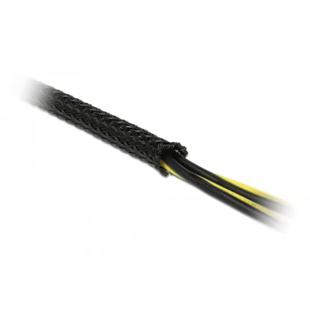 Geflechtschlauch dehnbar 10 m x 19 mm schwarz