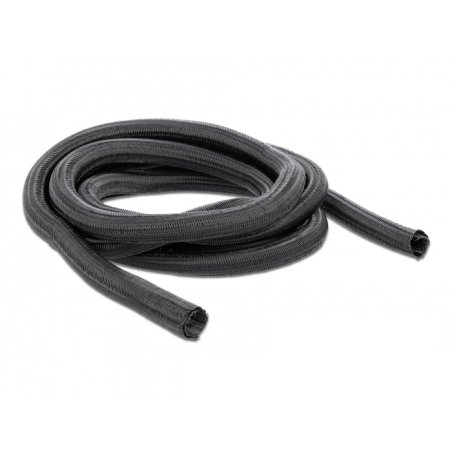 DeLOCK Manchon tressé autofermant 5 m x 16 mm, noir