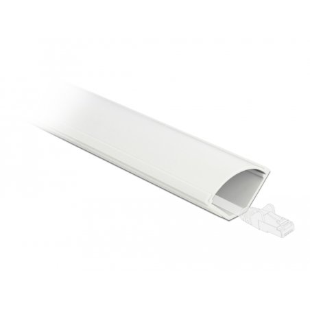 DeLOCK Conduite d’angle 73 x 42 mm - longueur 1 m, blanc