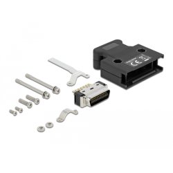 DeLOCK MDR mâle, 26 broches raccordement soudé avec boitier