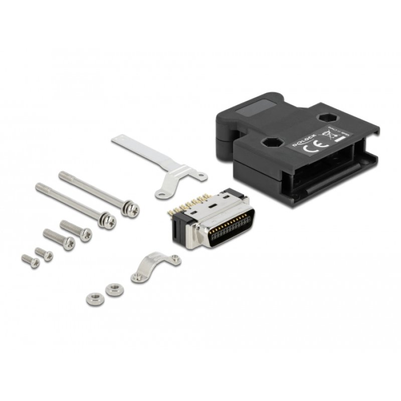 DeLOCK MDR mâle, 26 broches raccordement soudé avec boitier