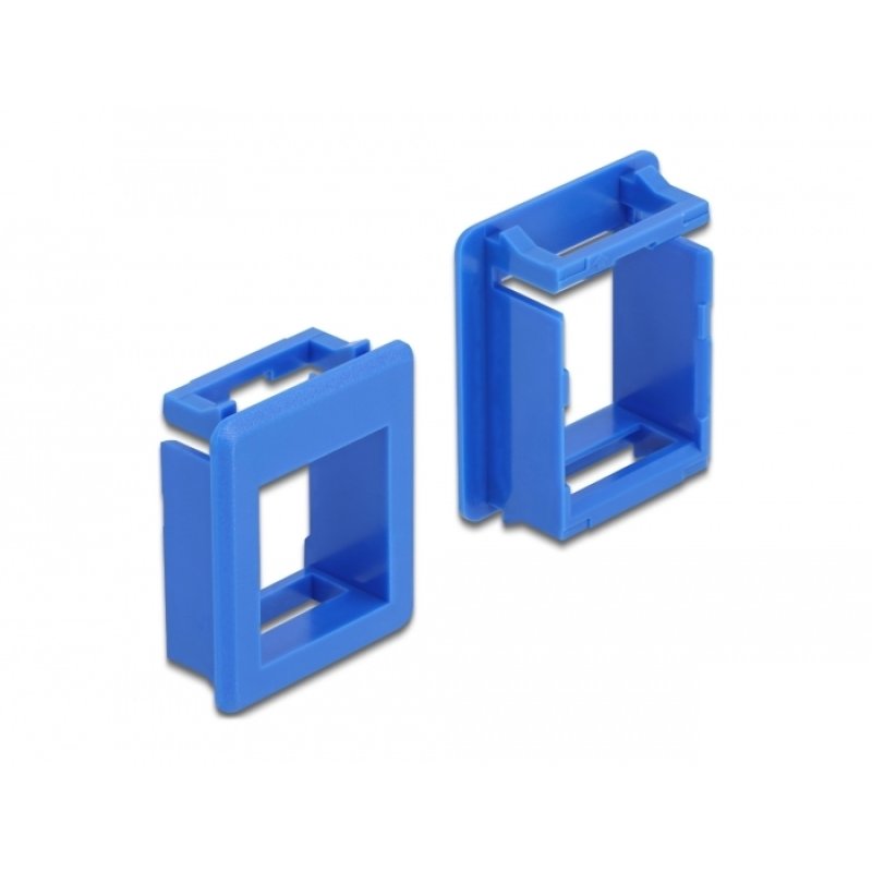 DeLOCK Keystone Holder for cases 4 pieces blue
