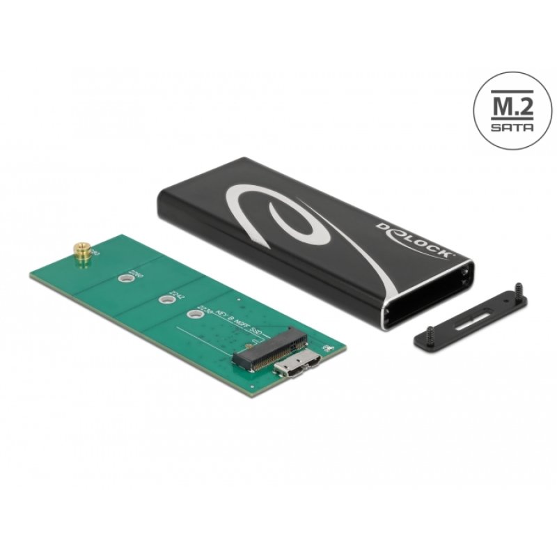 Externes Gehäuse SuperSpeed USB für M.2 SATA SSD Key B