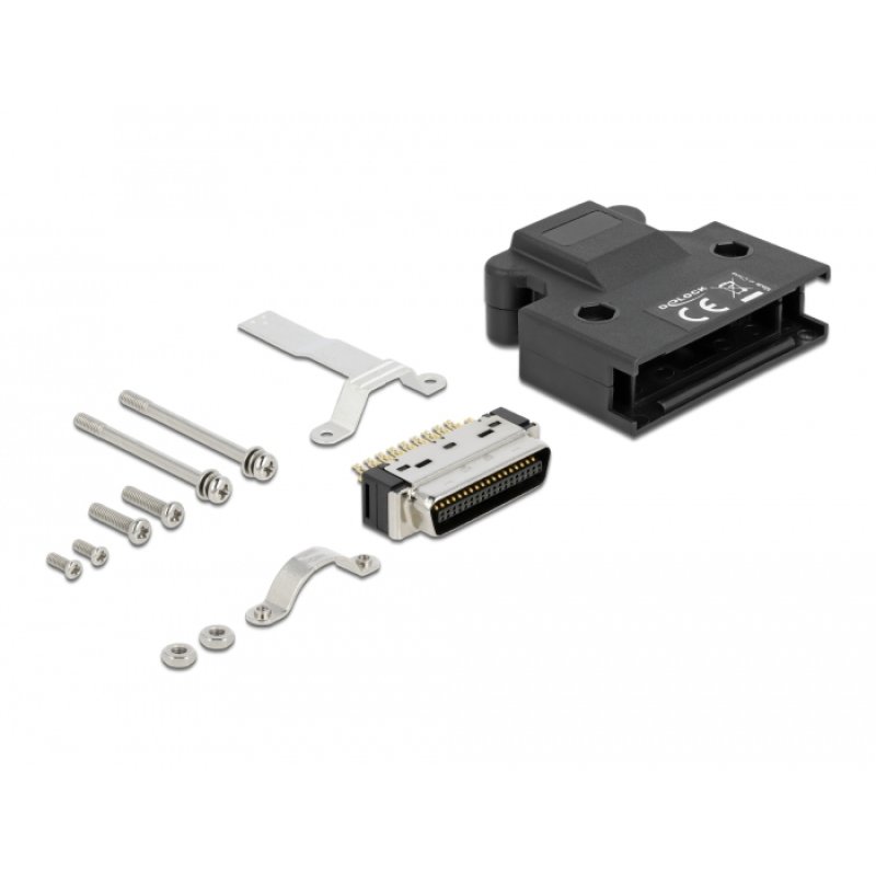 DeLOCK MDR mâle, 36 broches raccordement soudé avec boitier