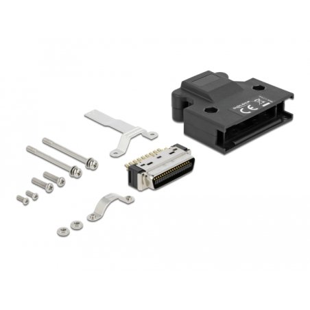 DeLOCK MDR mâle, 36 broches raccordement soudé avec boitier