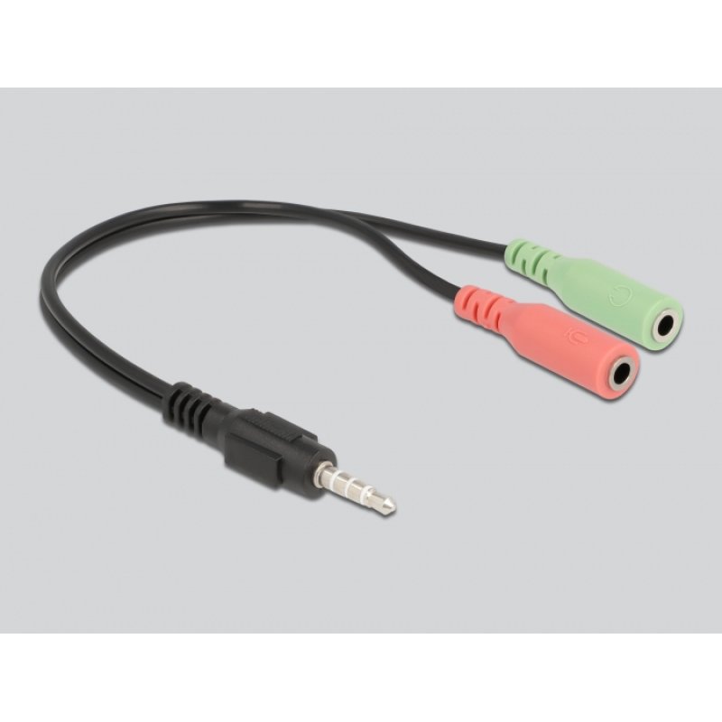 DeLOCK Professional Computer Podcasting Microphone with XLR connector and 3 pin stereo jack male adapter cable for