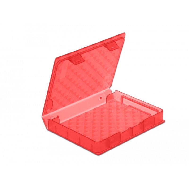 DeLOCK Boite de protection pour HDD / SSD 2.5″, rouge