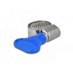 DeLOCK Butterfly Hose Clamp 10 - 16 mm 10 pieces blue