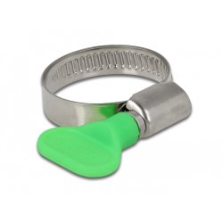 DeLOCK Butterfly Hose Clamp 22 - 32 mm 10 pieces green