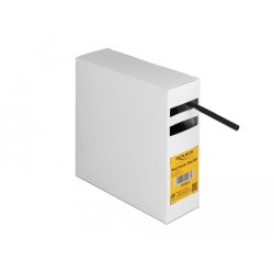 Schrumpfschlauch Box, mit Innenkleber, Schrumpfungsrate 3:1, 5 m x 4,8 mm schwarz