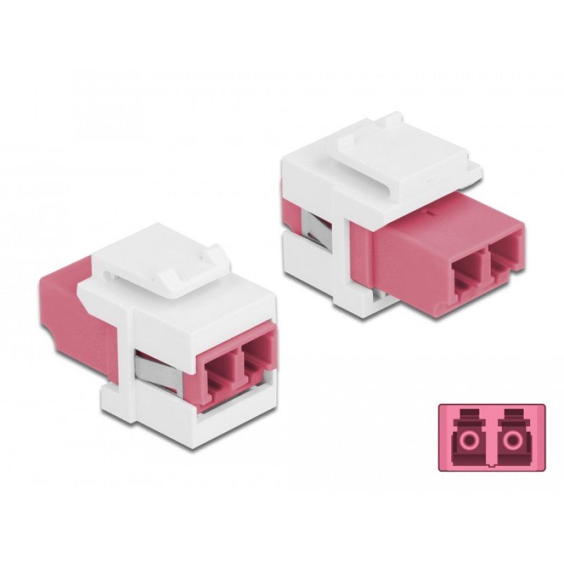 DeLOCK Keystone Module LC Duplex female to LC Duplex female